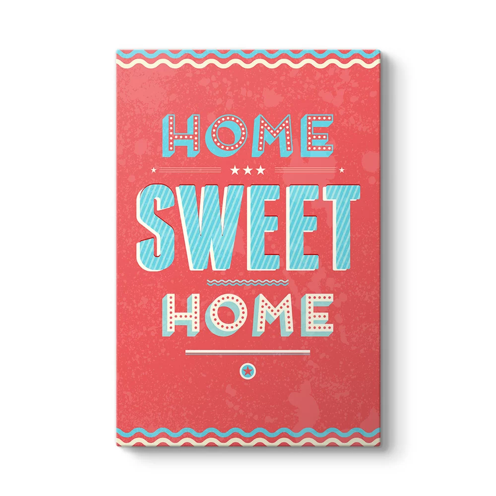 Vektörel Home Sweet Home Tablosu - Model 2